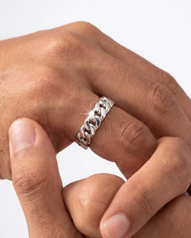Silver Links ring