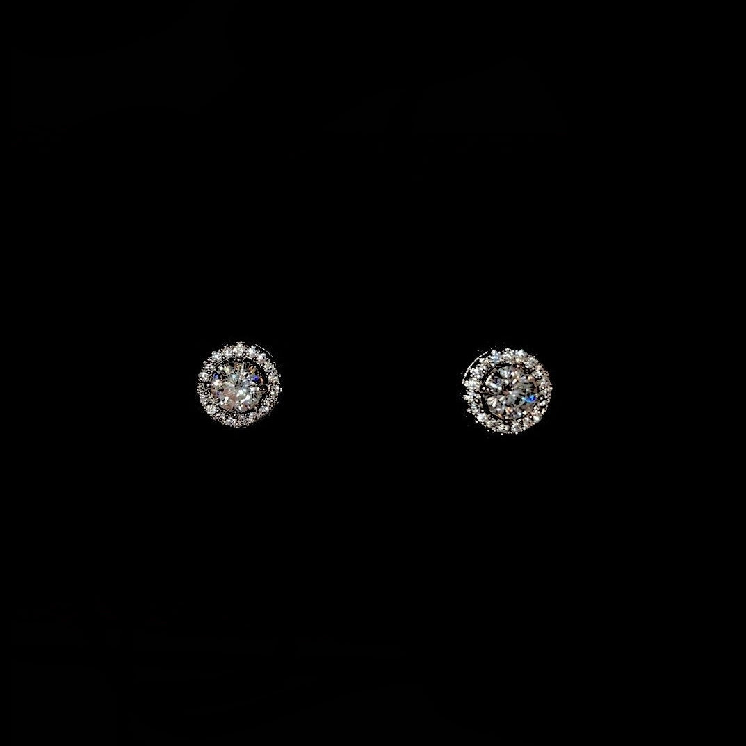Savanté Moissanite Circle Stud Earrings