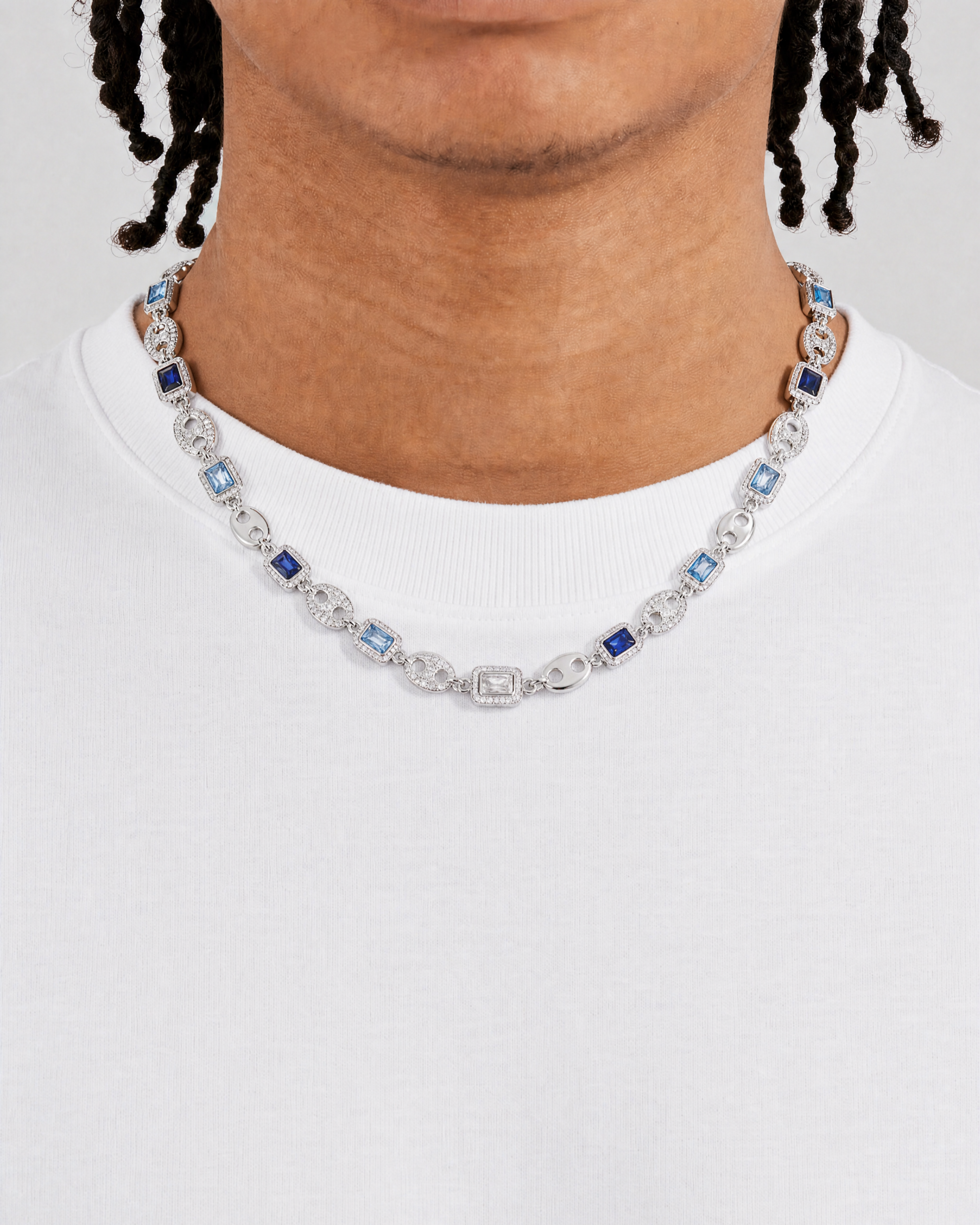 Aqua Gemstone Chain