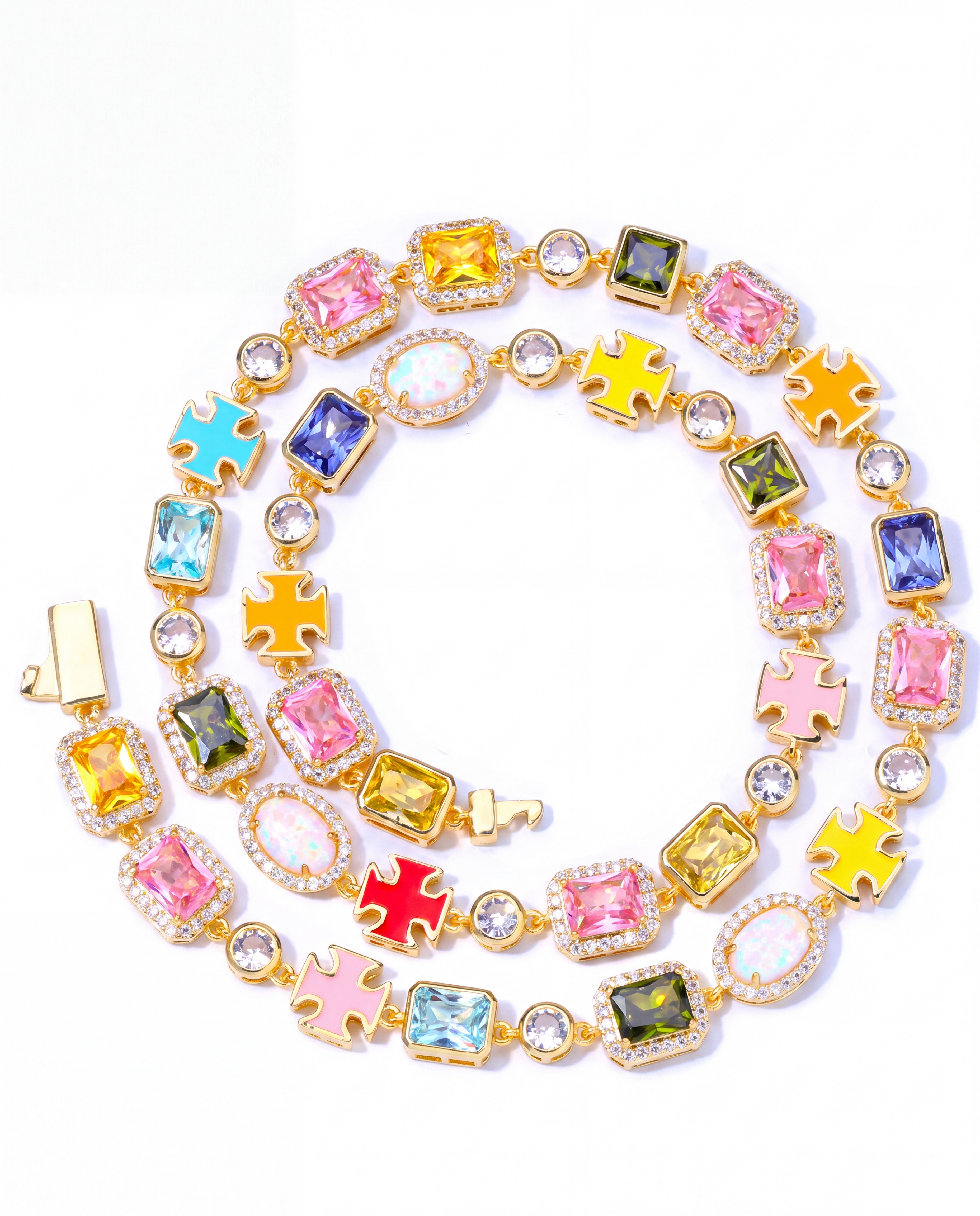 Multi Gemstone Chain