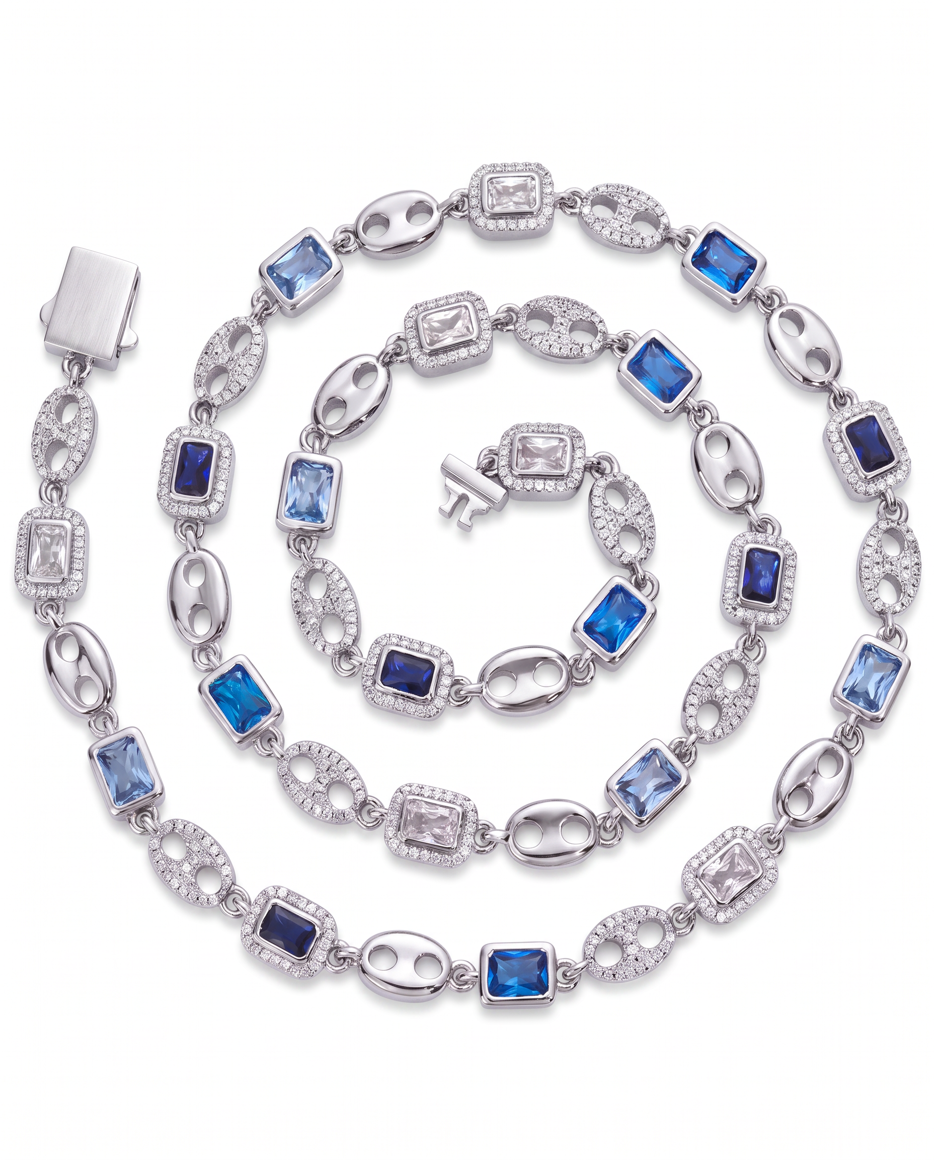 Aqua Gemstone Chain